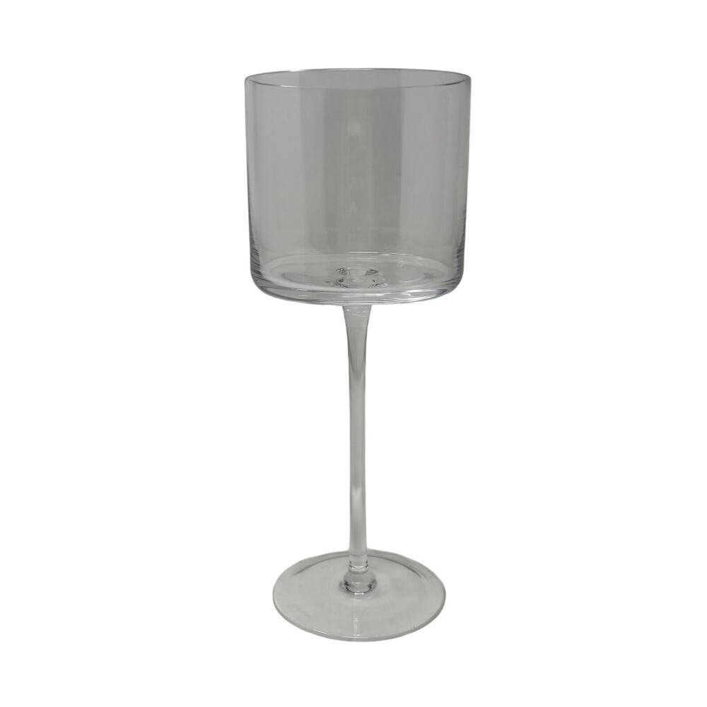 Calvin Klein Hampshire Red Wine Glass 8" Blown Glass Rare Discontinued